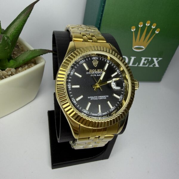Rolex P linha fundo de vidro