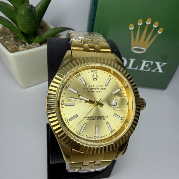 Rolex P linha fundo de vidro